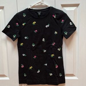 Ann Taylor black cotton tee XS NWT